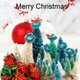 thumbnail image 6 of Bueautybox Mini Assorted Pine Trees Brush Trees Mini Garden Miniature Ornaments for Christmas Village Decoration Ornaments Winter Decor, 6 of 7