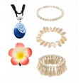 thumbnail image 5 of Princess Costume for Girls Kids Birthday Halloween Dress up With Necklace Shell anklet, 5 of 8