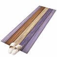 thumbnail image 6 of Farmhouse Purple Brown Kitchen Runner Rug 2x6 Washable Runners for Hallway Non Slip Vintage Wooden Striped Large Area Rug Indoor Floor Carpet for Bathroom Laundry Entryway Bedroom Living Room, 6 of 8