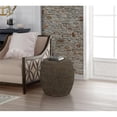 thumbnail image 3 of Pemberly Row Transitional Hyacinth Wood Drum Side Table in Walnut, 3 of 3