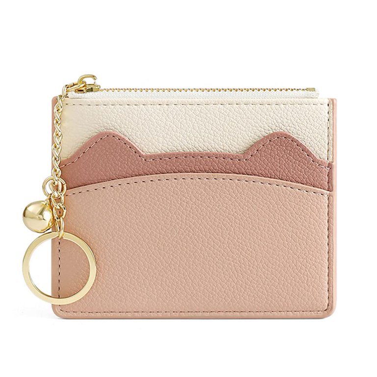 Pink Chain Clip Coin Purse