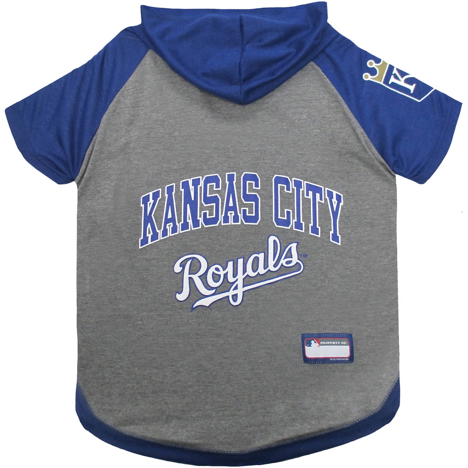 Pets First MLB Kansas City Royals Hoodie Tee Shirt by Pets First