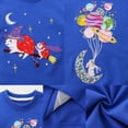 thumbnail image 4 of DOZINSIX 2 Pack Toddler Girls Crewneck Sweatshirts Kids Cotton Cute Embroidered Long Sleeve Fall Winter Pullover Tops, 4 of 9