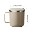 thumbnail image 3 of Storsr Insulated Coffee Mug, 400ml Double Wall Stainless Steel Travel Cup with Handle & Lid, Vacuum Thermal Drink Container, 3 of 6