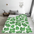 thumbnail image 5 of Vsdgher Green Leaves Ultra-Soft Micro flannel Blanket Throw Blankets for Couch Sofa, Bed (4 sizes)-50"x40", 5 of 7