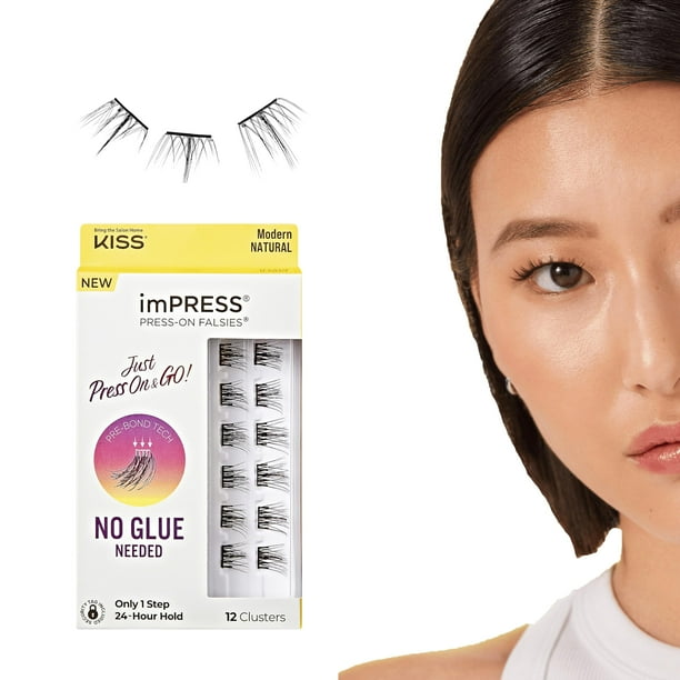 Pestañas postizas KISS ImPress Lash Clusters Modern Natural