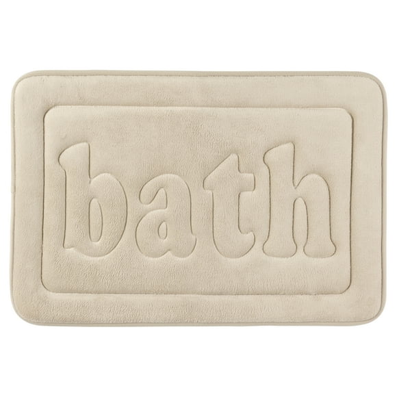 Alfombrillas de baño de espuma viscoelástica REGALWOVEN, con fondo antideslizante, suave, absorbente de agua y de secado rápido, color caqui 16" x 24"