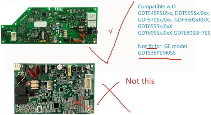 2025 Upgraded WD21X24901 Dishwasher Control Board, compatible with GE dishwashers, replaces for WD21X24797,fit for GDT530, ZDT800, GDP695, GDP720,PDT825, PDF820