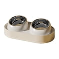 thumbnail image 3 of Pet Bowls Dog Bowls Cat Bowls Stainless Steel Double Bowl 10 Degree Tilted Neck Protection Non Tip Food and Water Integrated Feeder for Kittens Cats Dogs Indoor by PALIFEUR, 3 of 8