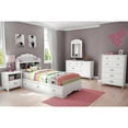 thumbnail image 2 of South Shore Tiara Twin Mates Bed &amp; Bookcase Headboard, White, 2 of 3