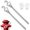 Upward hook, variant on Fire Hydrant Spanner Wrench Adjustable 20 Inch 2 Pack Carbon Steel Fire Hydrant Wrench Valve Tool,Fits 1-1/2 to 6 Inch Valve Caps Bolt Heads for Firefighting Plumbing Maintenance