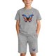thumbnail image 1 of Odeerbi Niños Niñas Outfit Día de La Independencia Camiseta de Manga Corta Con Estampado Patriótico Con Pantalones Cortos Set de 2 Piezas, 1 of 9
