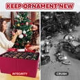 thumbnail image 4 of Caja de almacenamiento para adornos navideños BlessSeason, roja, 72 x 3 cm, 4 of 7