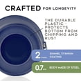 thumbnail image 4 of Novomoskovsjka Posuda Valentine Blue Enamel Bucket with Lid and Plastic Bottom Protection 12.7 Qt (12 L) Enameled Steel Kitchen Bucket for Storing Water Grains or Tools, 4 of 4