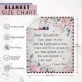 thumbnail image 2 of Daughter Gifts - Best Daughter Gifts Throw Blanket50\u201dx60\u201d, Daughter Birthday Gift Ideas, Gifts for Daughters Adult from Mom Dad, Daughter Gifts for Mothers Day Christmas Valentine''s Day, 2 of 6