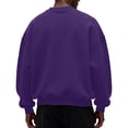 thumbnail image 3 of Mens Crewneck Sweatshirt Long Sleeves Casual Pullover Tops Loose Fit Soft Basic Sweatshirt, M, 3 of 3