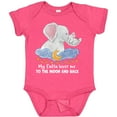 thumbnail image 3 of Inktastic My Safta Loves Me to the Moon and Back Elephant Family Boys or Girls Baby Bodysuit, 3 of 5