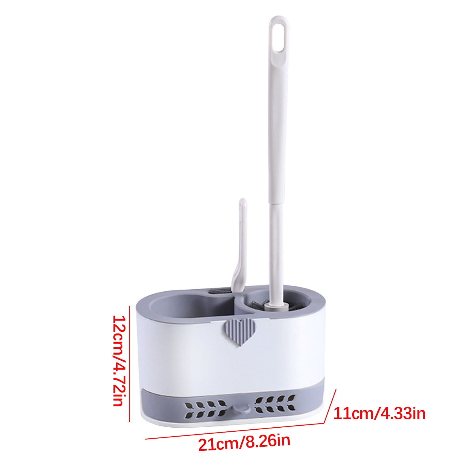 Toilet Brush and Holder Set with Drip Tray | Toilet Bowl Brush & Toilet Bowl Cleaner Brush Combo | Bathroom Cleaning Organizer | Strong Bristles | Easy Maintenance | Xuniizn