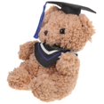 thumbnail image 1 of Plush Graduation Bear Doll with Blue Cap – Soft & Detailed Craftsmanship for Celebration, 1 of 5
