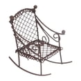 thumbnail image 1 of Mecedora en miniatura Tiny creativa, resistente, muebles de casa de muñecas, mini silla modelo para accesorios de fotos casas de muñecas jardín de Café, 1 of 8