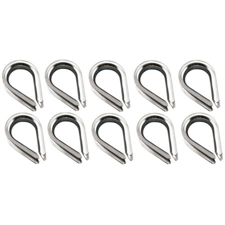

MarineNow Marine Wire Rope Thimble 316 Stainless Steel Choose Size and Quantity (1/2 10-Pack)