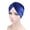 Royal Blue, variant on Soft Velvet Head Scarf Cross Knotted Turban Hat Cross Twist Cap Headwear Head wraps Hair Loss Cap for Women and Girls