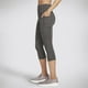 thumbnail image 3 of Legging Skechers Go Walk de cintura alta a media pantorrilla para mujer, grises, 3 of 4