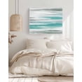 thumbnail image 3 of Turquoise Gray White Wall Art for Living Room,Canvas Picture Wall Decor for Bathroom Bedroom,Country Abstract Ombre Mottled Painting Artwork for Office Kitchen Hallway Dining Room Home Decor 24"x32", 3 of 8
