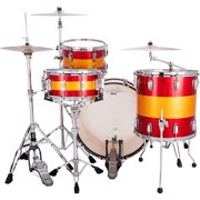 Ludwig Classic Maple 3-Piece Pro Beat Shell Pack With 24 Bass Drum Red/Gold Tri-Band