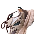 thumbnail image 5 of Kids Chunky Retro Sneakers, Boys Girls Lace Up Walking Shoes, Baby Boys Girls Breathable Casual Sneakers Outdoor Sports Lace-Up Chunky Platform Running Tennis Shoes for Kids, Brown 21/4C, 5 of 9