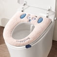 thumbnail image 5 of ZROBM Toilet Seat Covers, Toilet Seat Pad, Seat Cover Toilet, Toilet Seat Mats, Toilet Seat Cushion, Washable, Round, Waterproof, Thick, 5 of 6