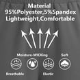 thumbnail image 3 of LONKITO Mens Shorts Athletic Gym Running Shorts with Zipper Pockets Drawstring Elastic Waist Summer Clothes for Home Casual Beach, 3 of 7