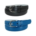 thumbnail image 1 of CTM® Ceinture Habillée en Cuir 1 1/8 Pouce (Lot de 2 Couleurs) (pour Femmes), 1 of 2