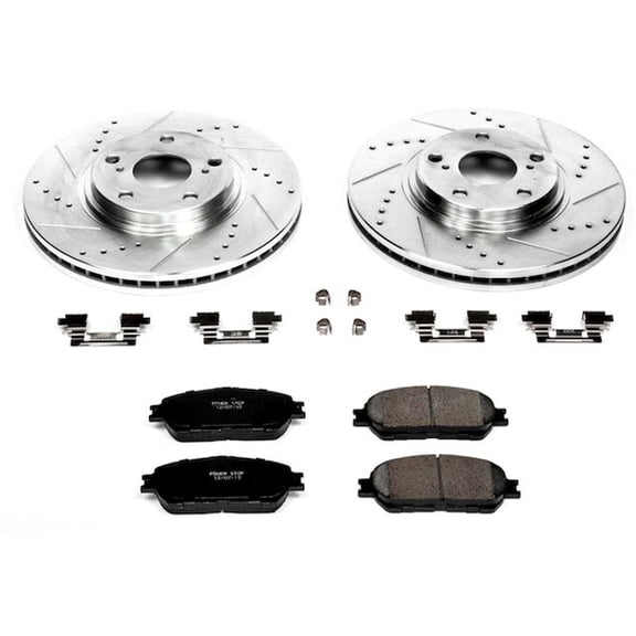 Front Brake Pad and Rotor Kit - Compatible with 2004 - 2006 ES330 2005