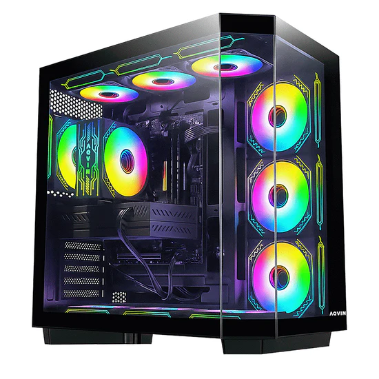 AQVIN Ignite Gaming Computer PC - AMD Ryzen 7 8700F CPU/ 32GB DDR5 RAM/ 1TB NVMe SSD/ GeForce RTX 5070 12GB Video Card/ Windows 11 Pro
