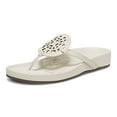 thumbnail image 2 of Vionic Women’s Solari Cream Leather Sandals – Arch Support, Adjustable Strap, Orthotic Slide for All-Day Comfort, 2 of 9