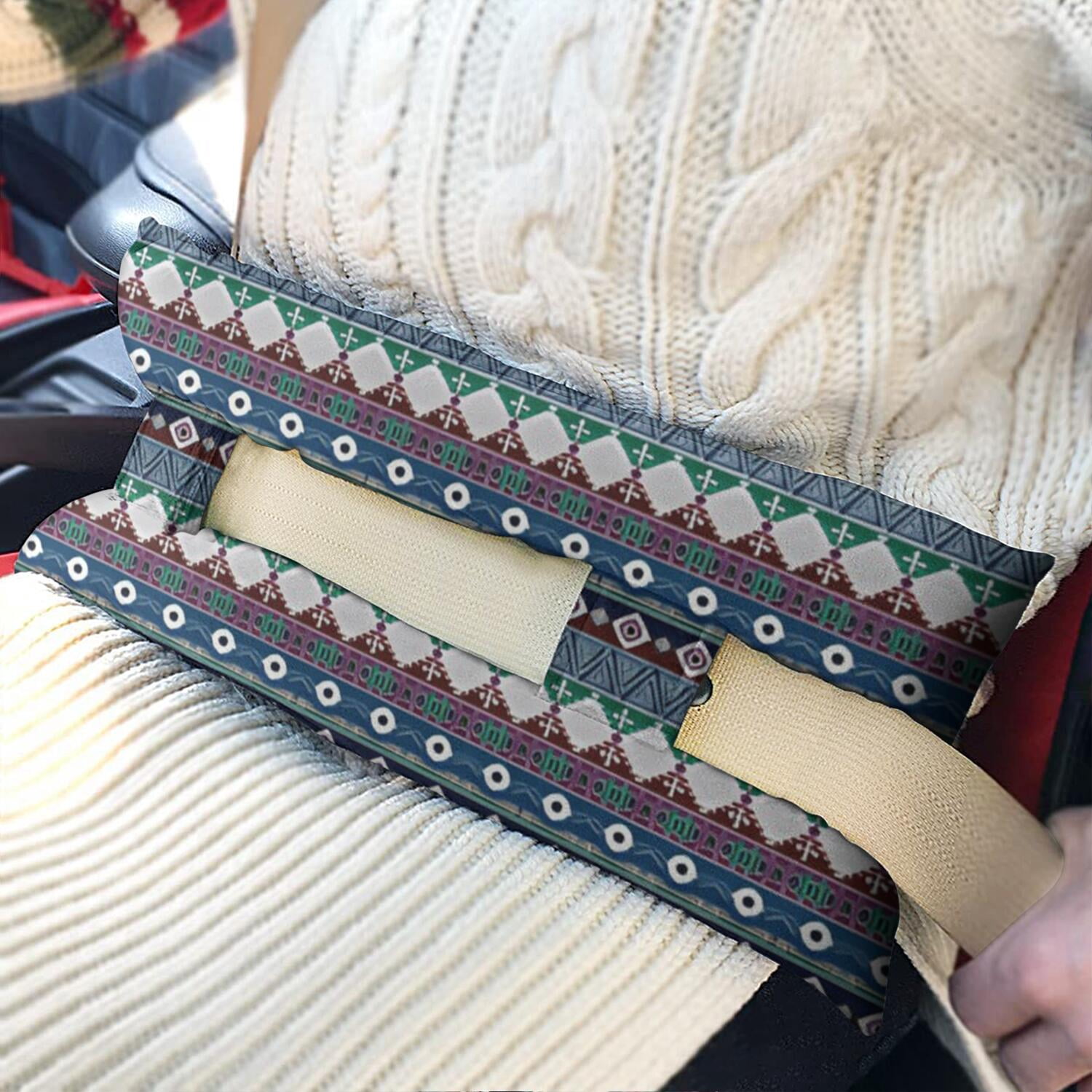 Universal Recovery Seat Belt Pillow For Mastectomy & Heart Surgery (Earthy)