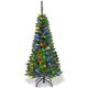thumbnail image 3 of Costway 135 cm Árbol de Navidad Artificial Abeto de Bisagra Iluminado con 226 Ramas con 150 Luces Led Coloreadas Base Plegable de Metal, 3 of 7
