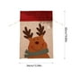 thumbnail image 3 of Adornos navideños, bolsas de tela con cordón grandes navideñas, bolsas de regalo con diseño de Papá Noel, muñeco de nieve, alces, dulces y bocadillos., 3 of 6