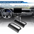 thumbnail image 3 of Cubierta de Marco de Ventilación de Aire Acondicionado Unique Bargains para Toyota Tacoma 2024-2025 Sticker de Marco de Ventilación de Aire de Fibra de Carbono Negra 1 Par, 3 of 6