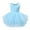 Sky Blue, variant on Girls' Tank Top Tutu Dress for Performance, Dance, and Festive Events - Layered Tulle Skirt for Stylish Events
