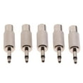 thumbnail image 2 of 3x 5pc Conector Hembra a 3,5 Mm 1/8 "macho Enchufe Mono Convertidor Adaptador de Audio Coaxial 3 piezas, 2 of 8
