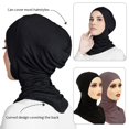 thumbnail image 2 of Miaocao Women Slouchy Beanies Cap Soft Hijab Cap Under Scarf for Women Muslim Jersey Hijab Undercaps(1PC/2PC), 2 of 8