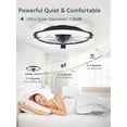 thumbnail image 6 of Lokivas 20in Ceiling Fan with Lights and Remote Control, Low Profile Ceiling Fan with 6 Speeds, Reversible DC Motor, for Bedroom, Living Room, Black, 6 of 9
