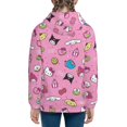 thumbnail image 2 of Sanrio Kuromi Kids' Hoodie 3d Print Sweatshirt Soft Pullover Hooded With Big Pockets Fans Gifts For Boys Or Girls X-Large, 2 of 7