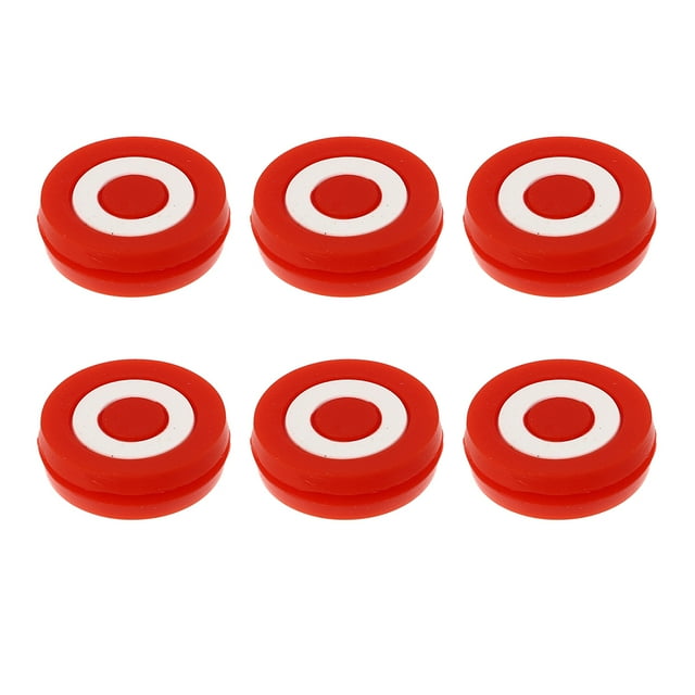 Miangastore Raquettes de Tennis en Silicone Amortisseurs Joueurs de Tennis Rouges 6 Pcs