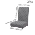 thumbnail image 4 of Sentmoon Dining Room Chair Covers Kitchen Chair Covers Set Of 2 Thickened Alternate Jacquards Chair Cover Household Dining Chair Cover Dirttproof Chair Cover with Elasticity and Retractable, 4 of 7