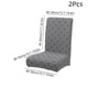 thumbnail image 3 of Stretch Washable Polyester Dining Chair Covers Set of 2 Jacquard Elastic Slipcovers for Home Office, 3 of 6
