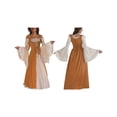 thumbnail image 3 of Disfraz Medieval Renacentista para Mujer, Cosplay Sobre Vestido Naranja XL, 3 of 7