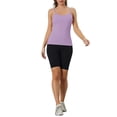 thumbnail image 2 of INSPIRE CHIC Women's Camisole Built-in Bra Padded Adjustable Spaghetti Strap Sleeveless Tanks Tops S Purple, 2 of 4
